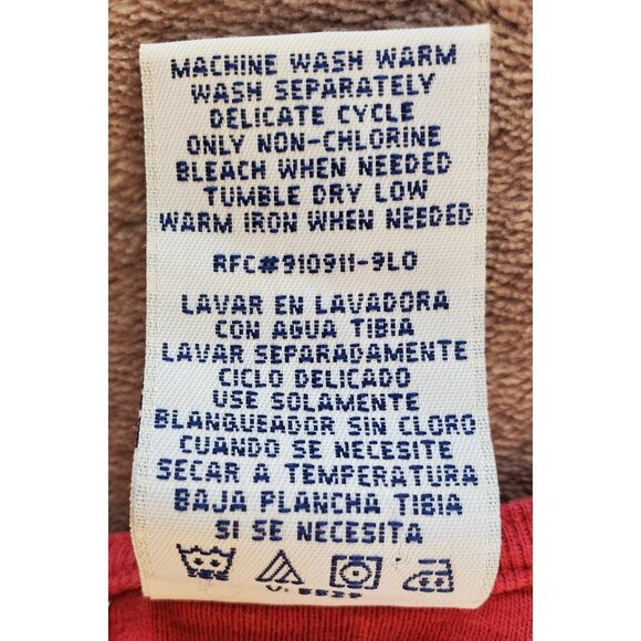 White Stag Claret Short Sleeve Top 100% Cotton Embroidered Women XL Shrunk Distr - Picture 4 of 11